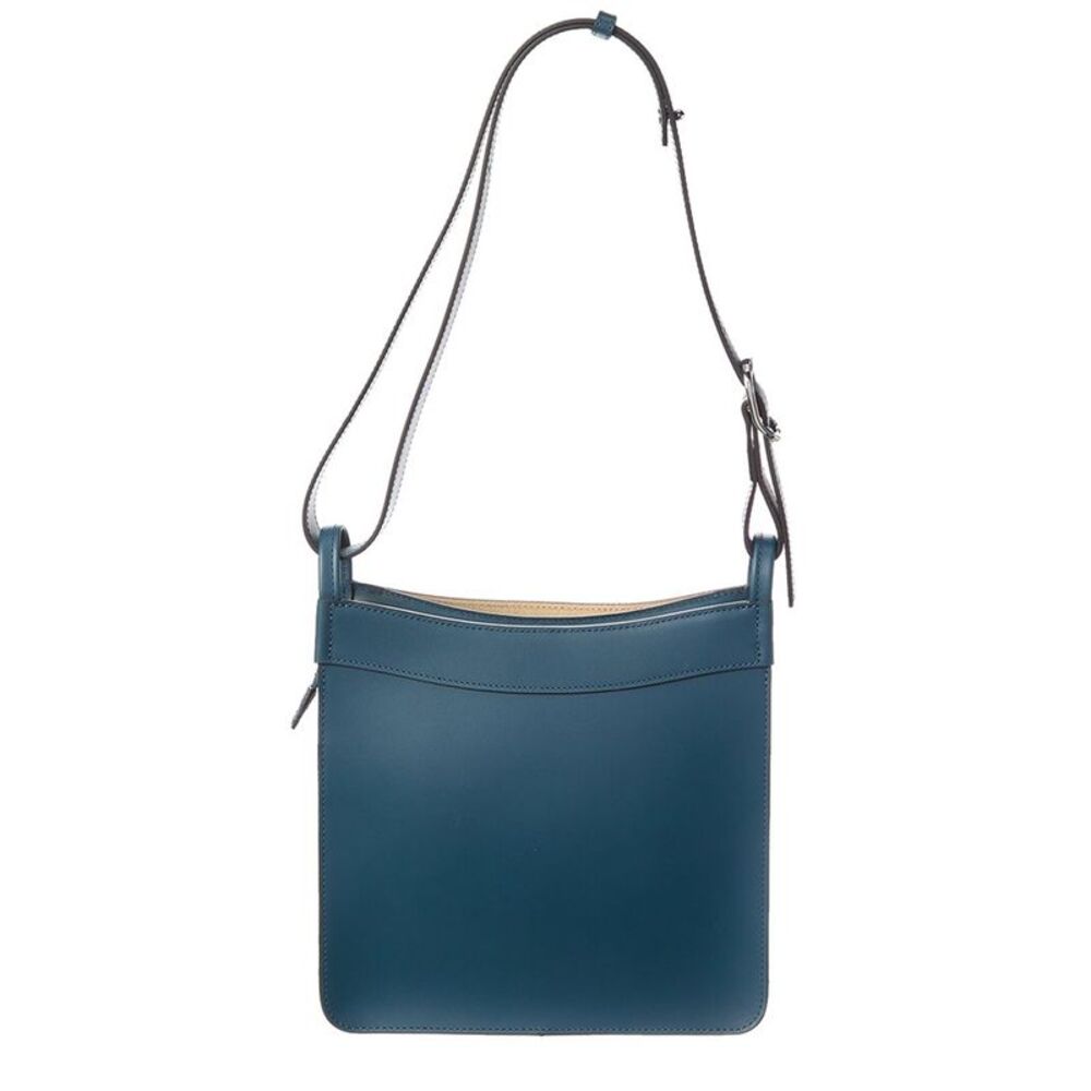 Longchamp Small Leather Hobo Bag, Blue - Picture 2 of 4